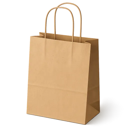 Kraft Paper Shopping Bag with Twisted Handles (214)